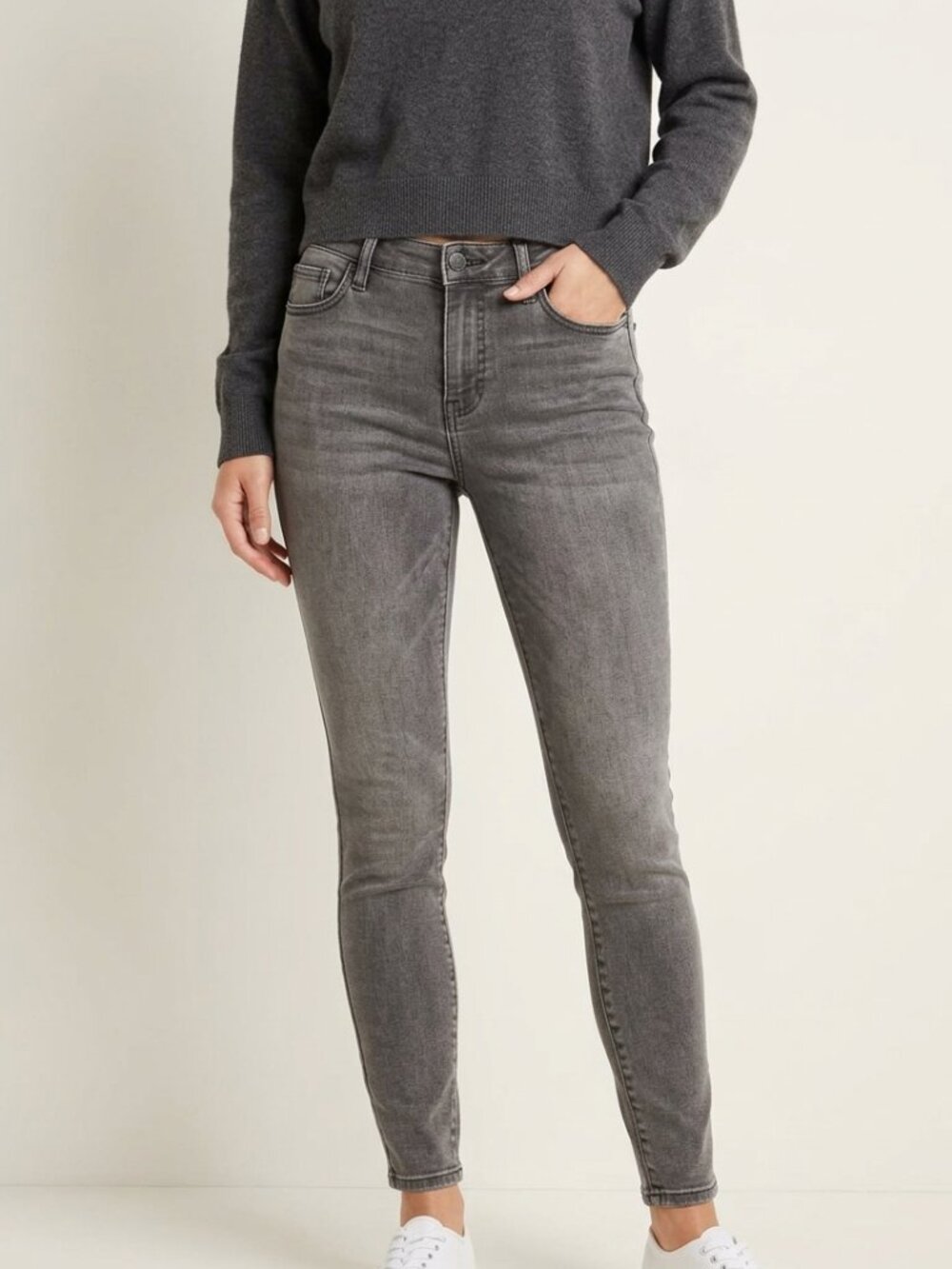 Buffalo by David Bitton The Mollie High Rise Stretch Skinny Washed Black Jeans